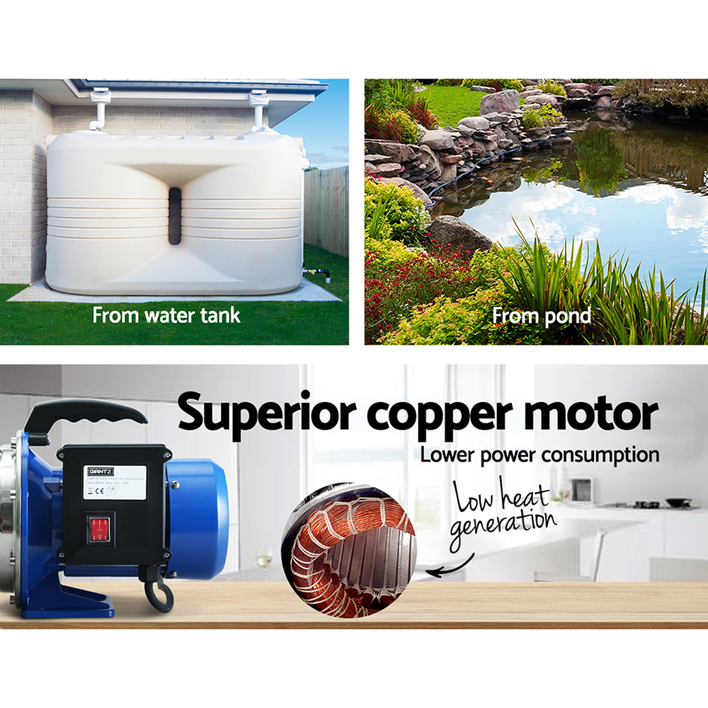 Giantz Jet Water Pump 1100W with Pressure Controller view 5