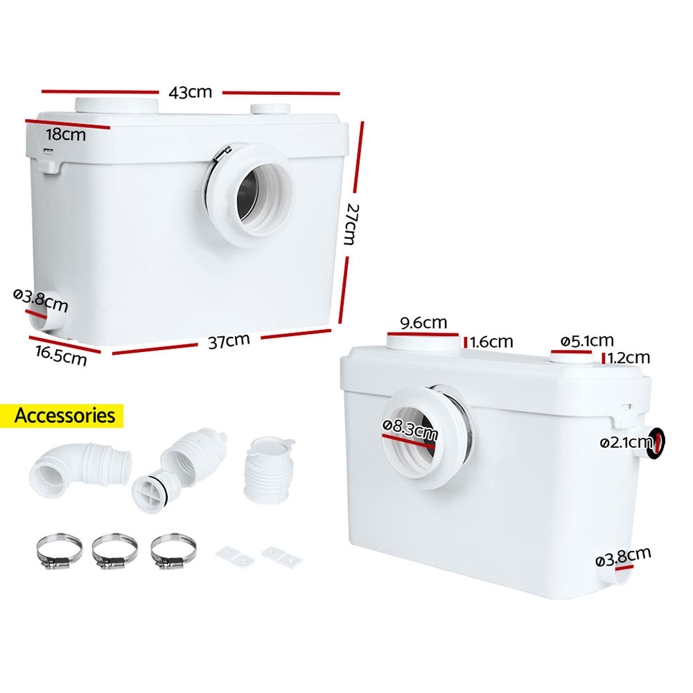 Giantz 600W Macerator Sewerage Pump for Toilet and Laundry view 2