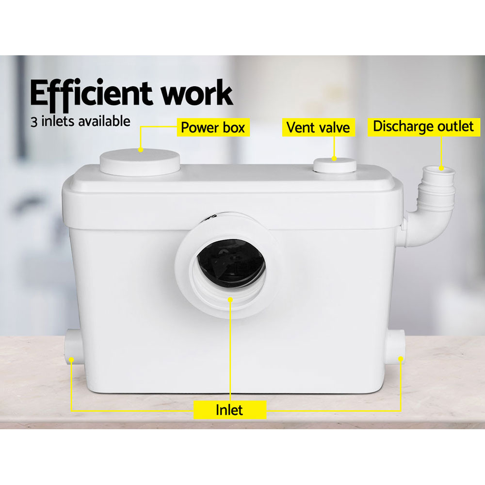 Giantz 600W Macerator Sewerage Pump for Toilet and Laundry view 3