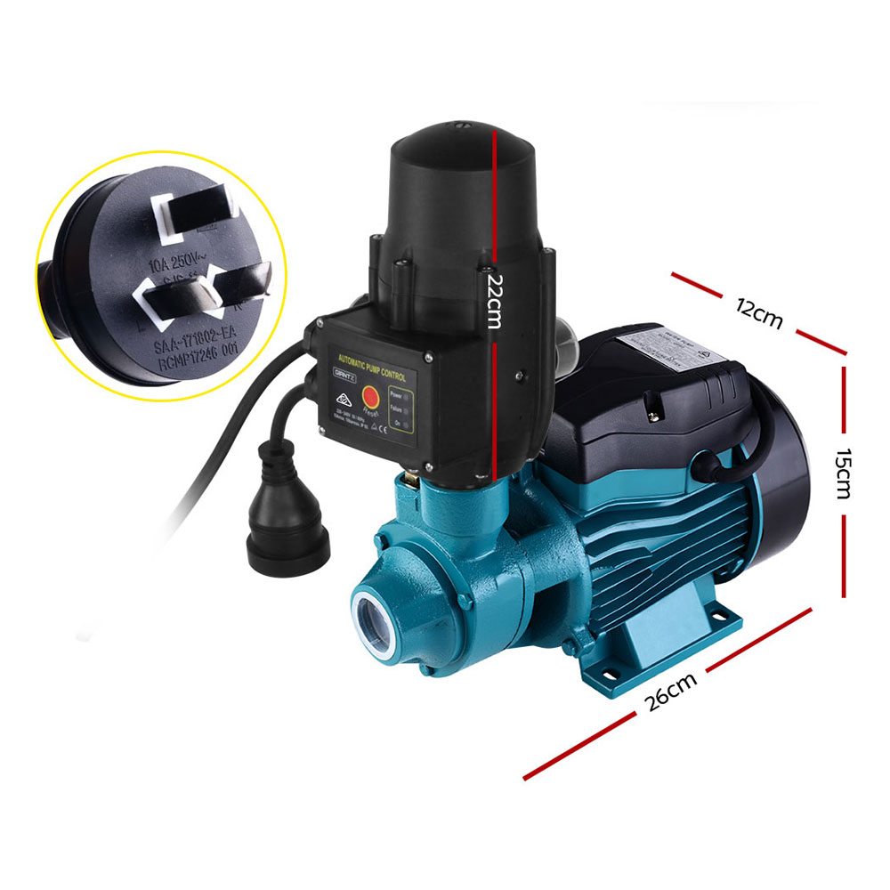Giantz QB60 Peripheral Water Pump, Black or Yellow view 2