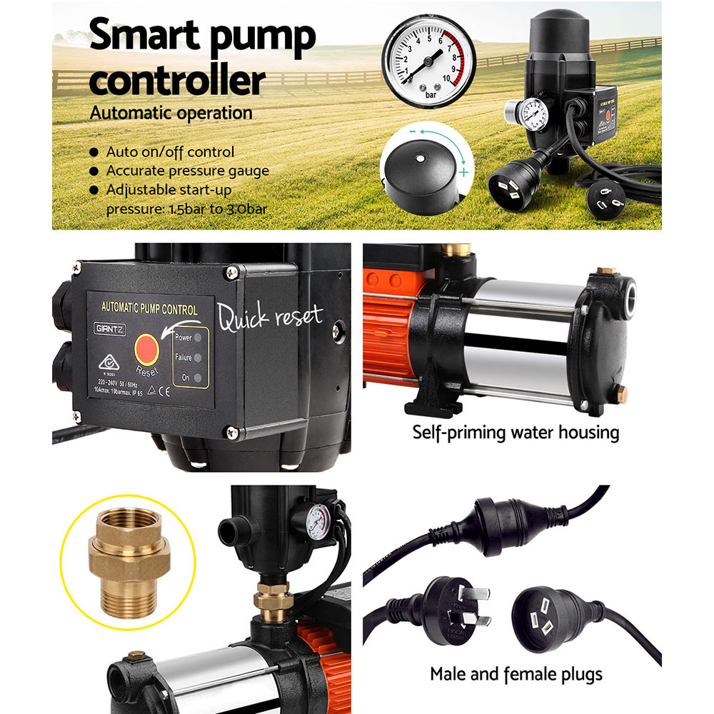 Giantz 5 Stage Water Pump 1800W High Pressure Booster view 5