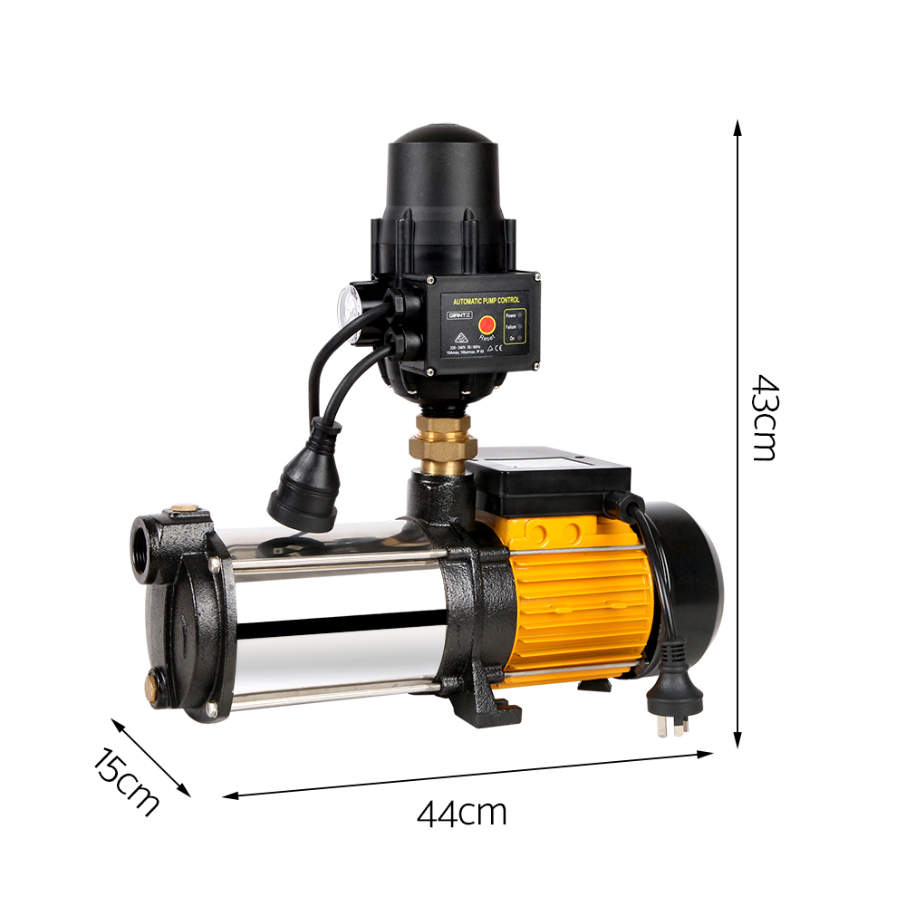 Giantz 5 Stage Garden Water Pump 2500W, Black or Yellow view 2