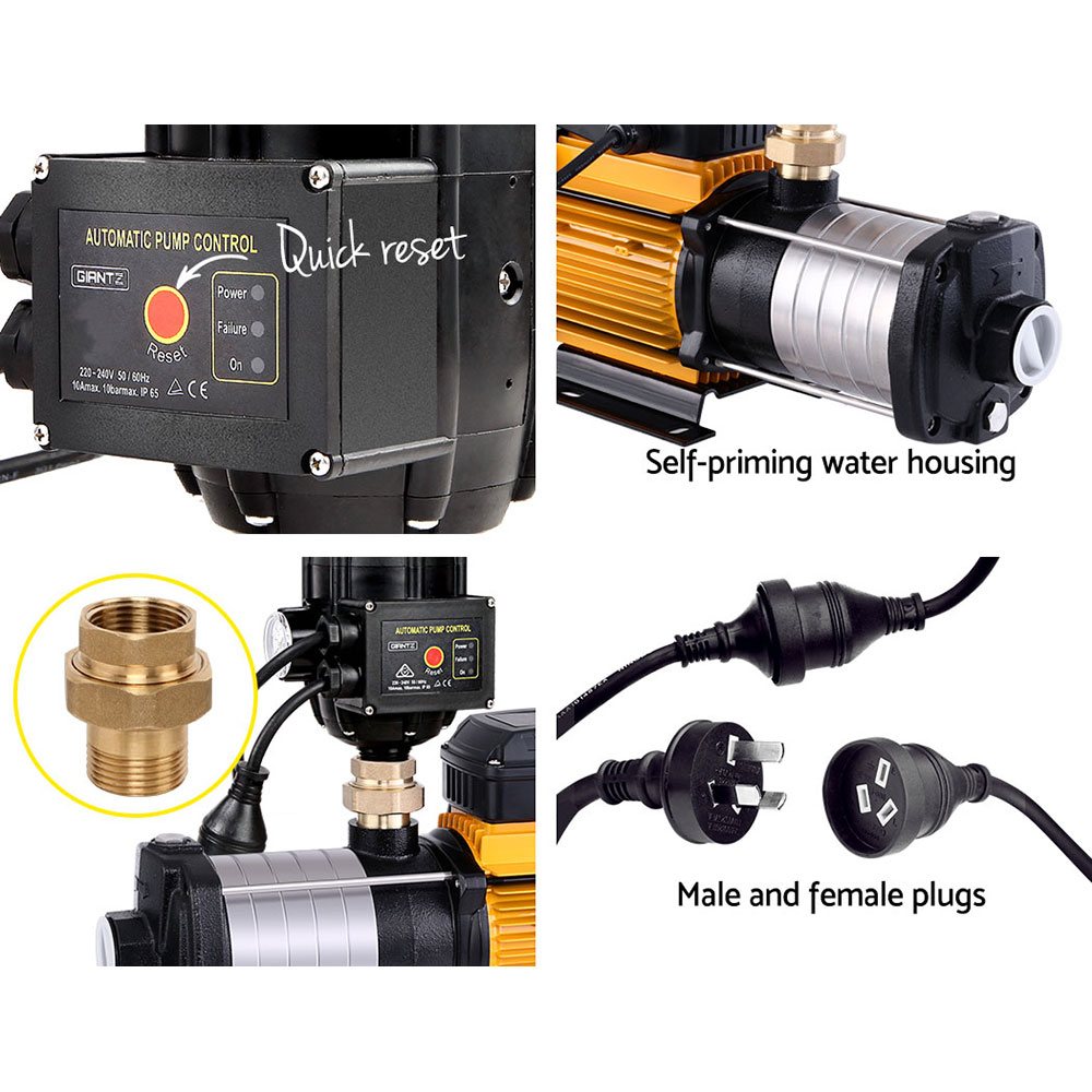 Giantz 6 Stage Water Pump 2500W High Pressure Transfer view 5