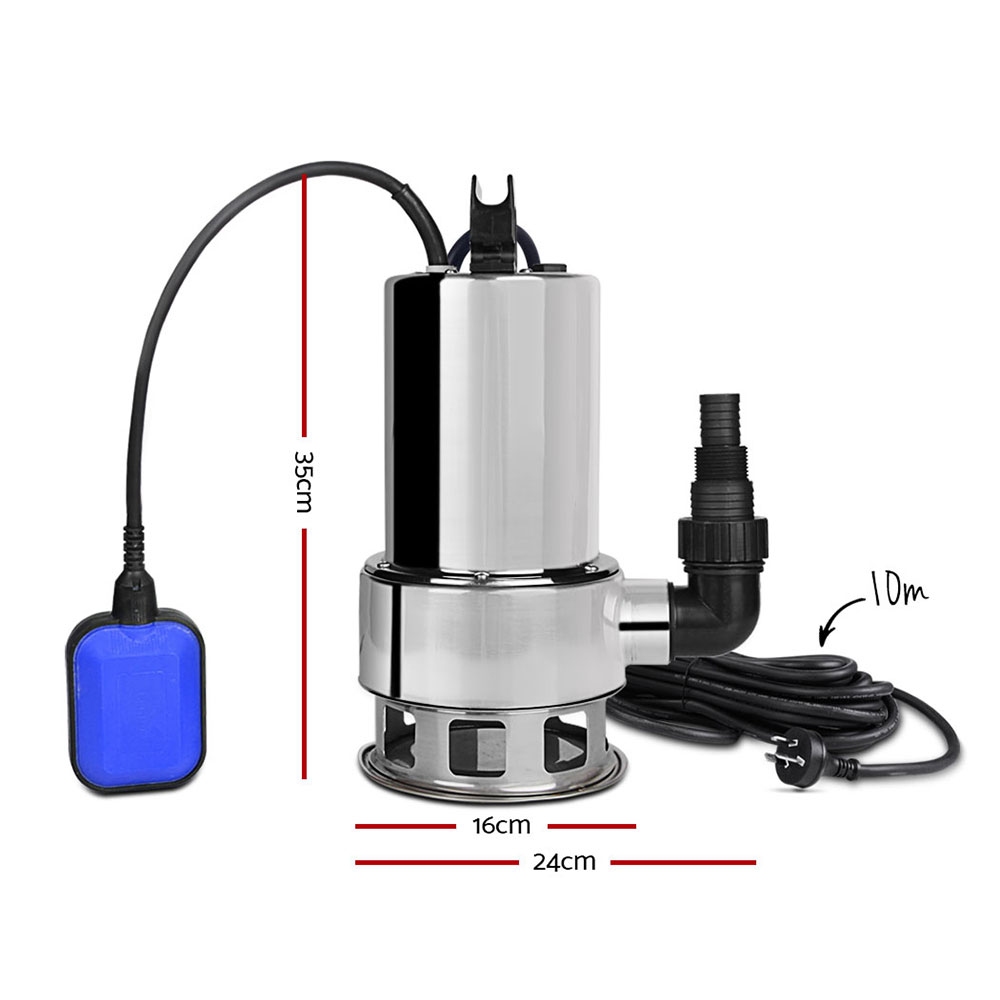 Giantz Submersible Dirty Water Pump, Automatic, 1800W or 2000W view 2
