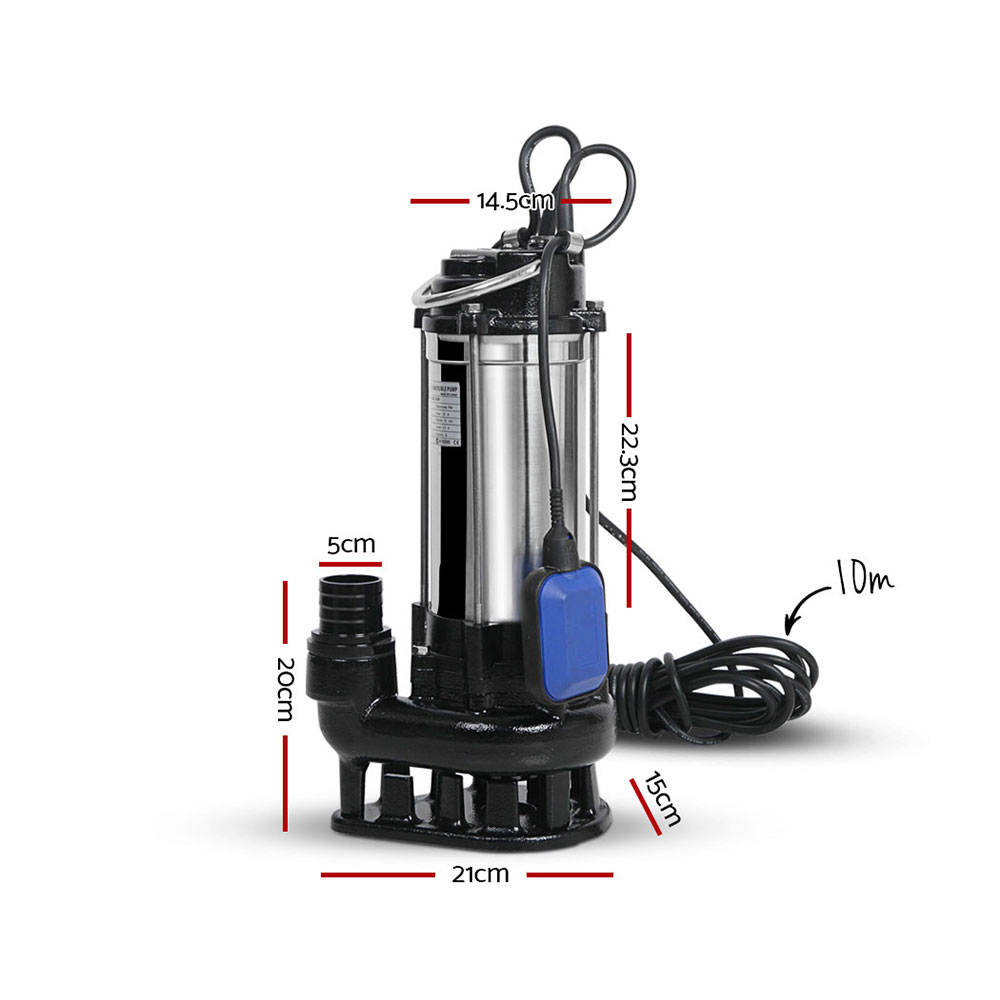 Giantz 2000W Automatic Submersible Dirty Water Pump view 2