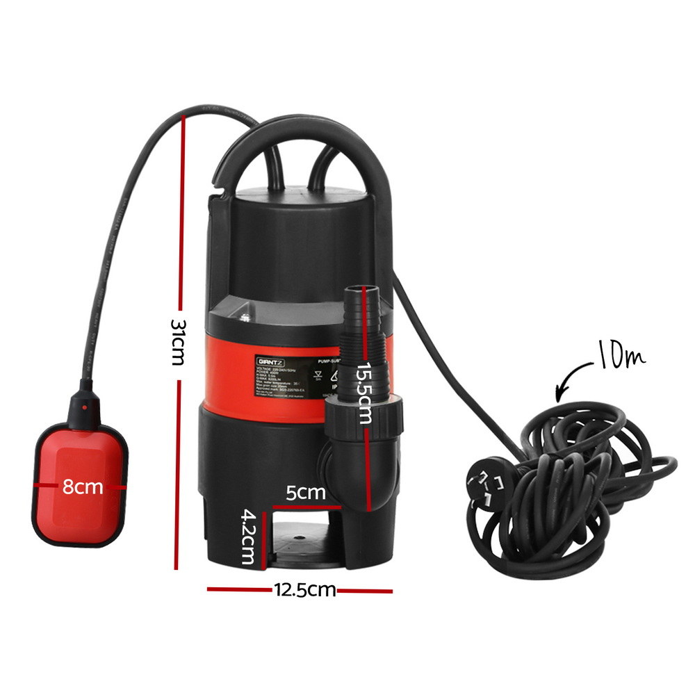 Giantz Garden Submersible Pump for Dirty Water, 400W to 750W view 2