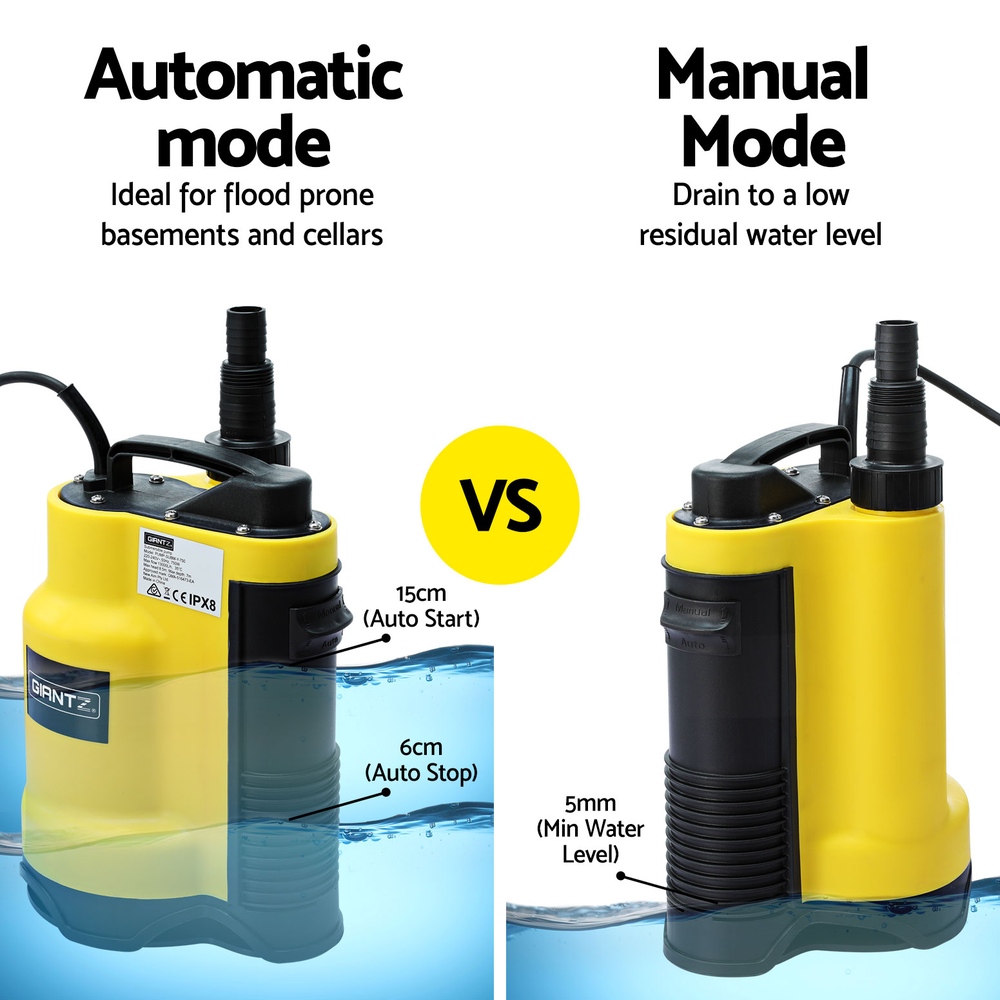Giantz Submersible Pump for Dirty Water, 400W or 750W view 5