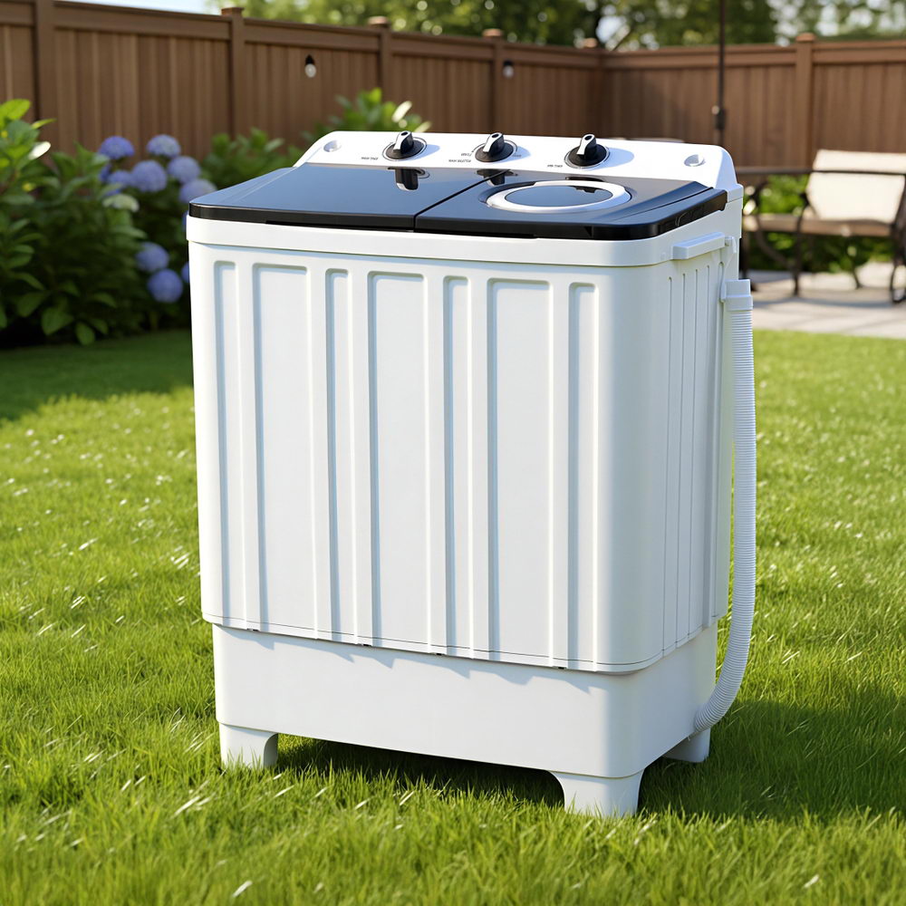 Devanti Twin Tub Portable Washing Machine Dual Capacity