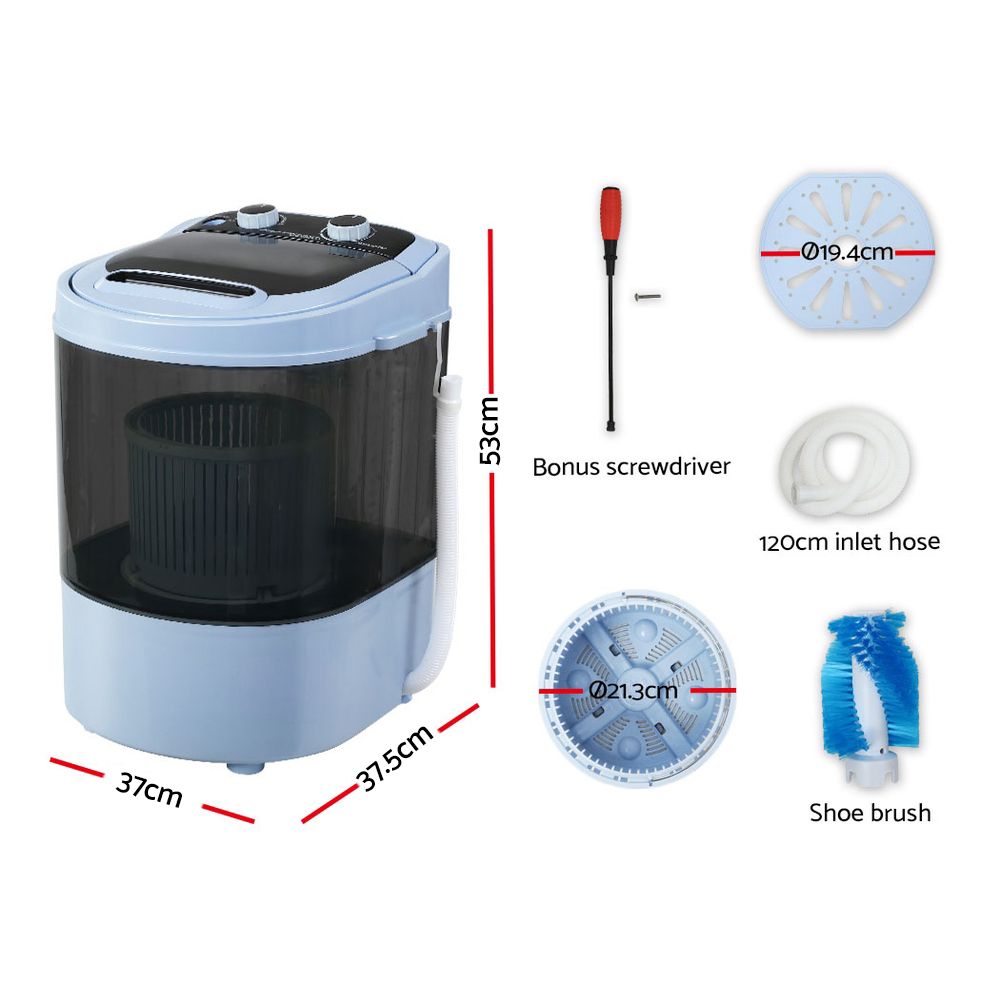 Devanti 3KG Portable Washing Machine view 3