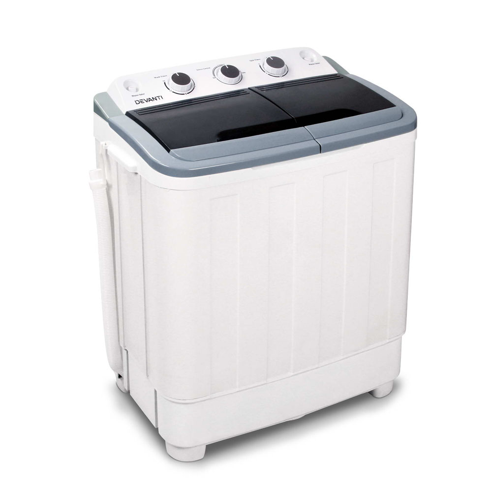 Devanti Twin Tub Portable Washing Machine 4.6KG