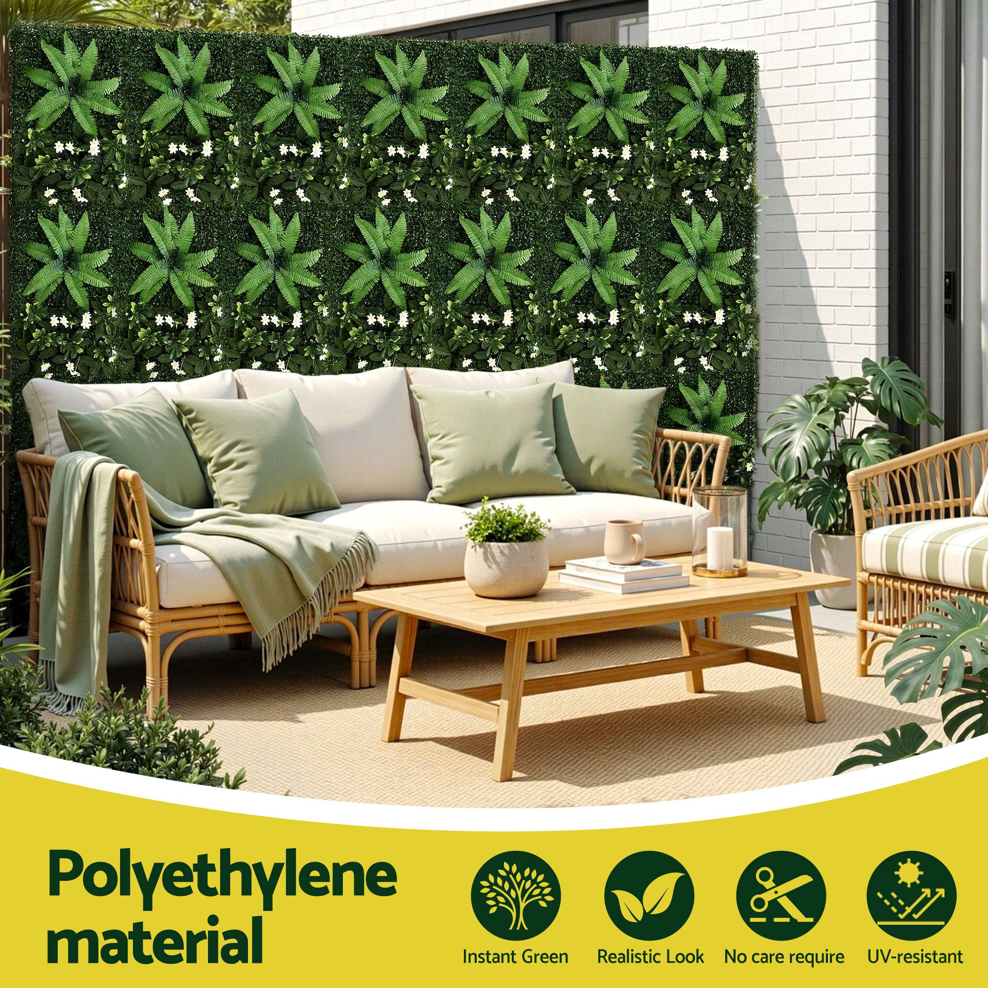Gardeon Artificial Plant Wall Panels 40x60cm Multi-Style view 4