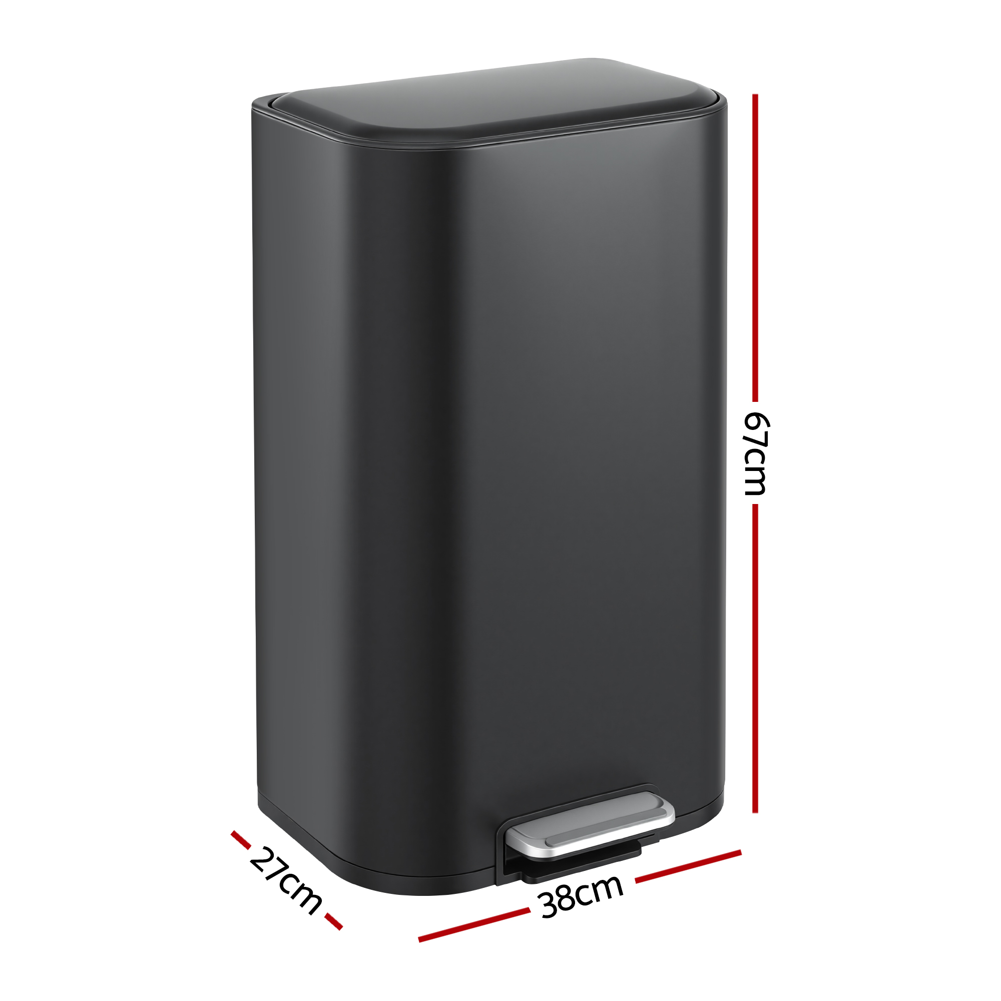 Cefito 40L Kitchen Trash Can, Soft Close, 2 Colours view 2