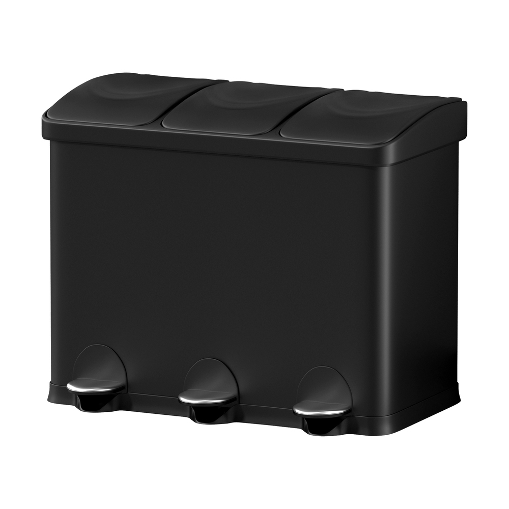 Cefito 45L Triple Compartment Pedal Bins