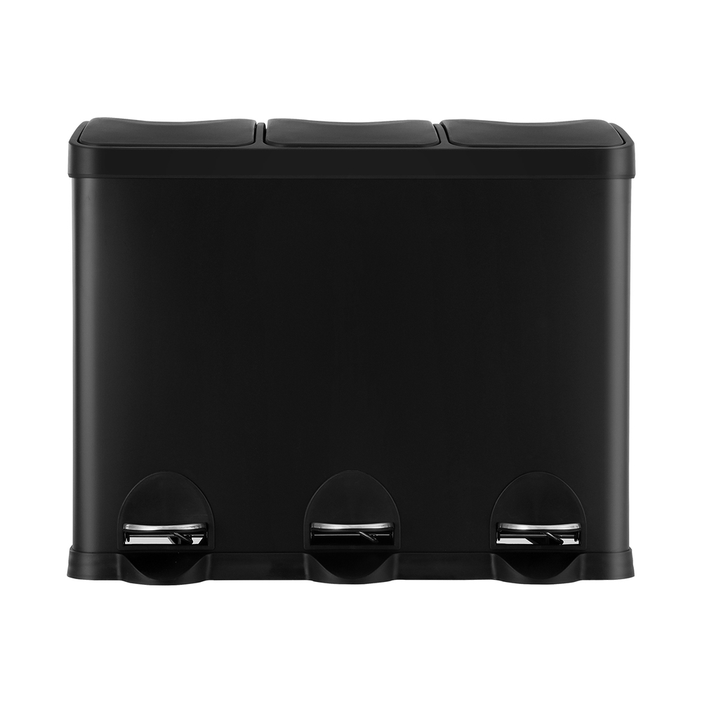 Cefito 45L Triple Compartment Pedal Bins view 3
