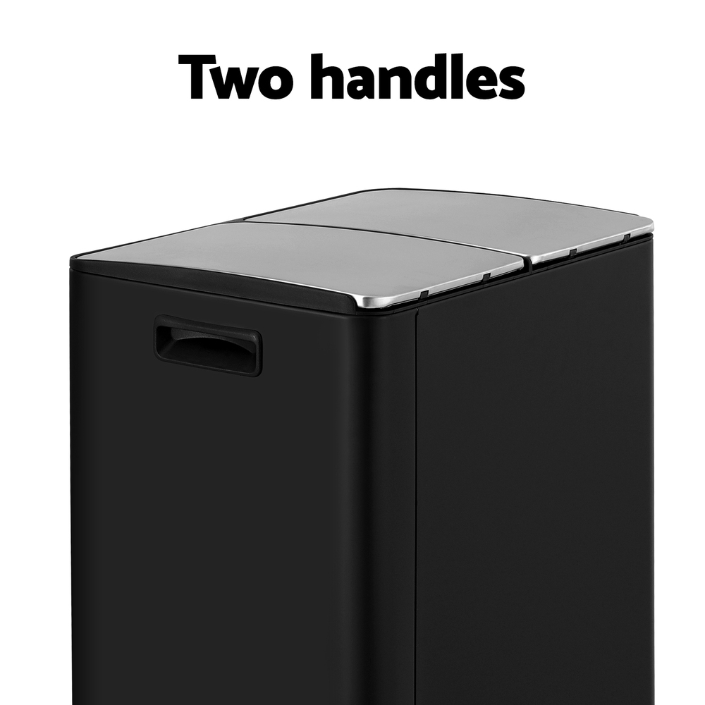 Cefito Dual Compartment Pedal Bins, Sizes & Colours view 5