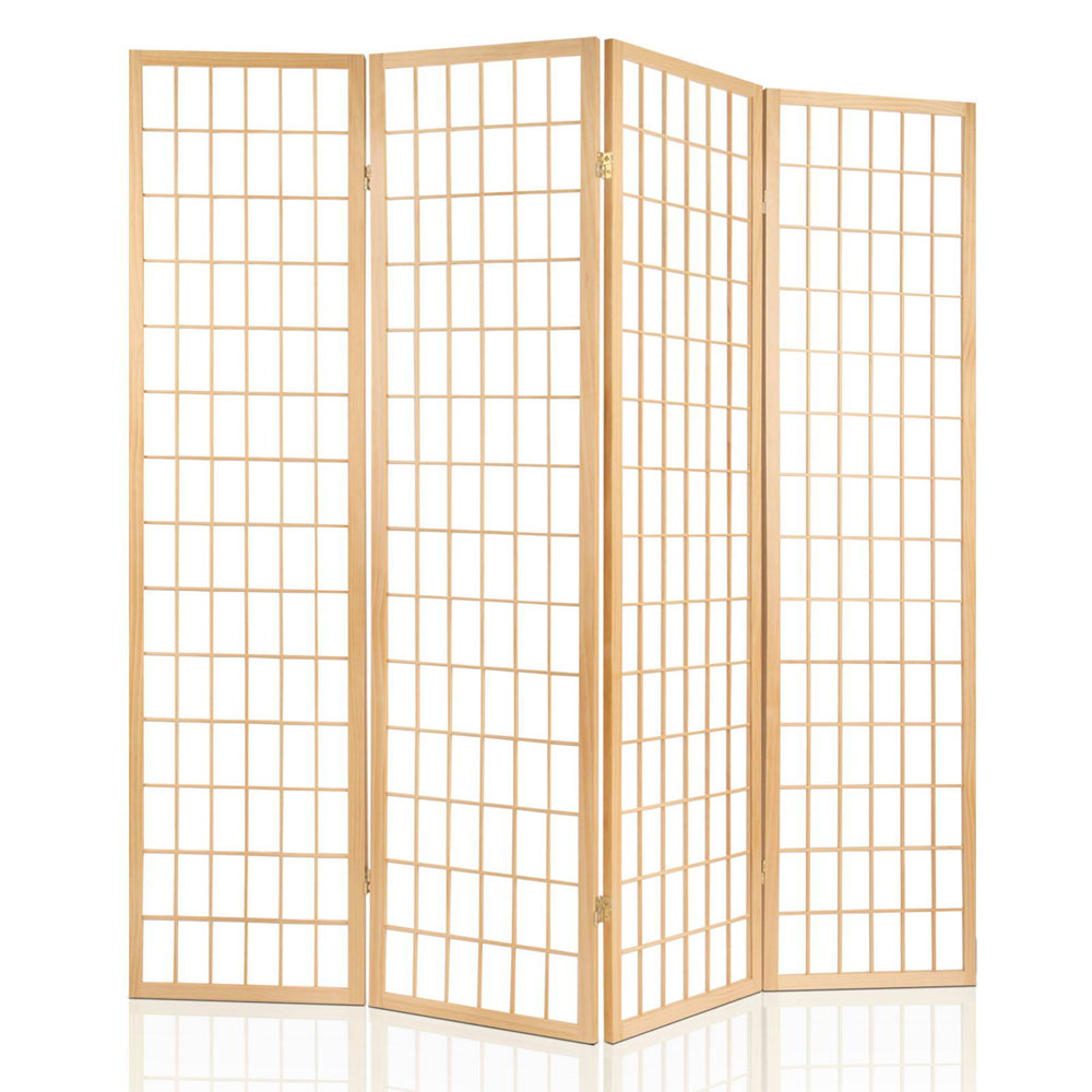 Artiss Pine Room Divider Screen in 3 to 8 Panels view 3