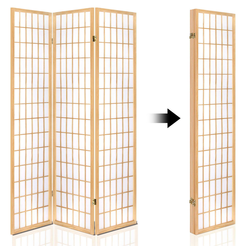 Artiss Pine Room Divider Screen in 3 to 8 Panels view 5