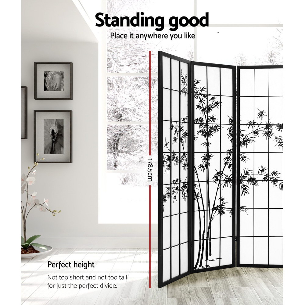 Artiss Bamboo Room Divider Screen in 2 or 4 Panels view 4