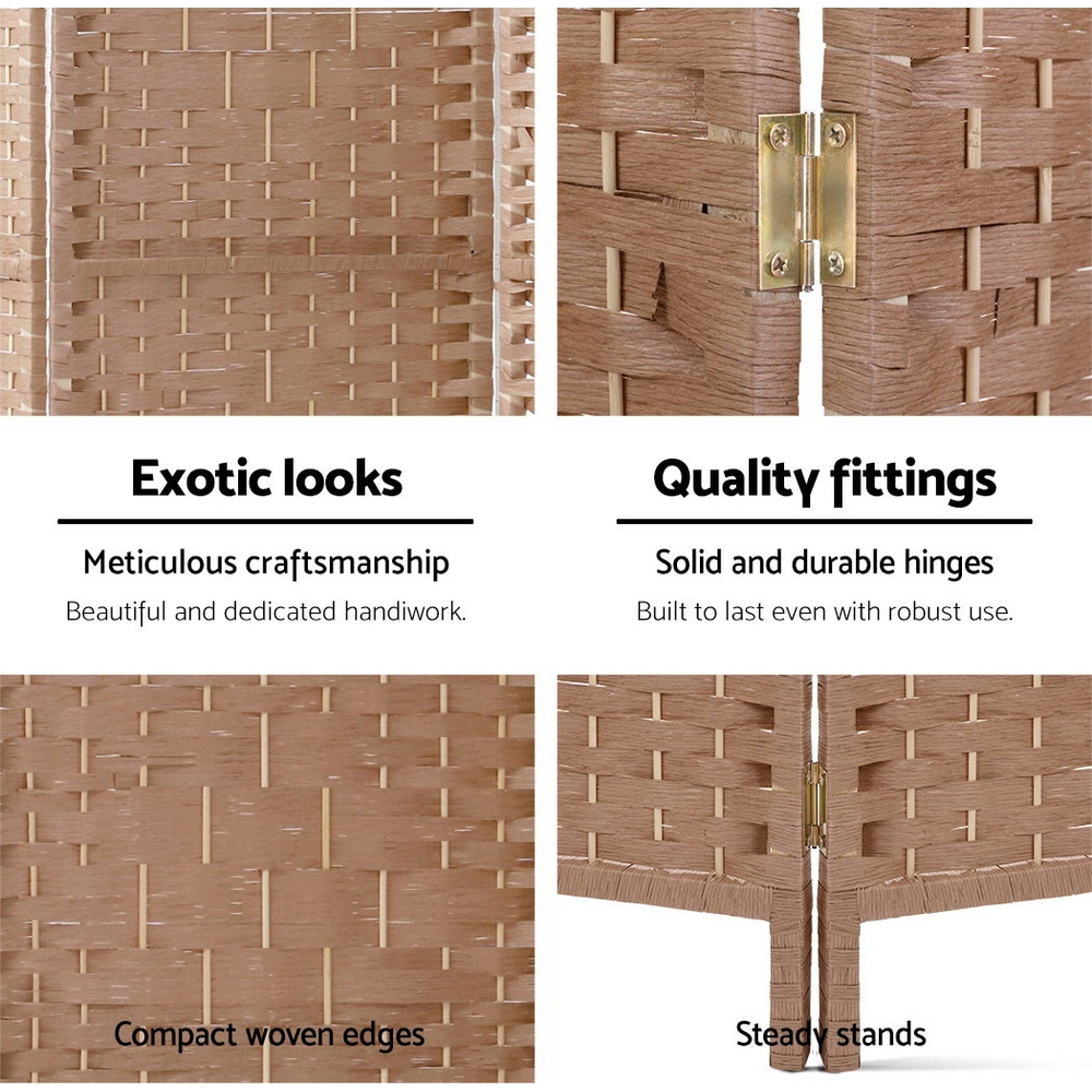 Artiss Woven Room Divider Screen, 3 to 8 Panels view 3