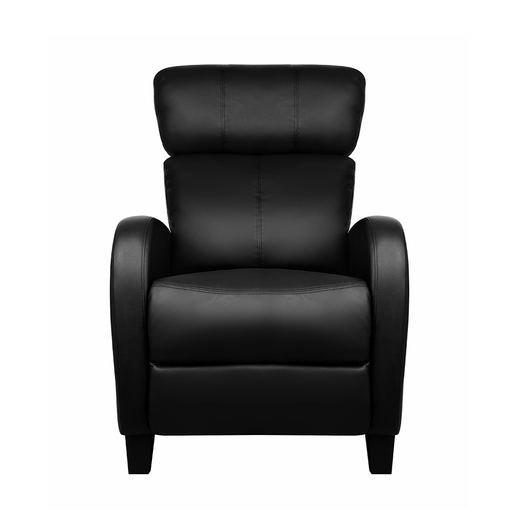 Artiss PU Leather Reclining Armchair Black view 3