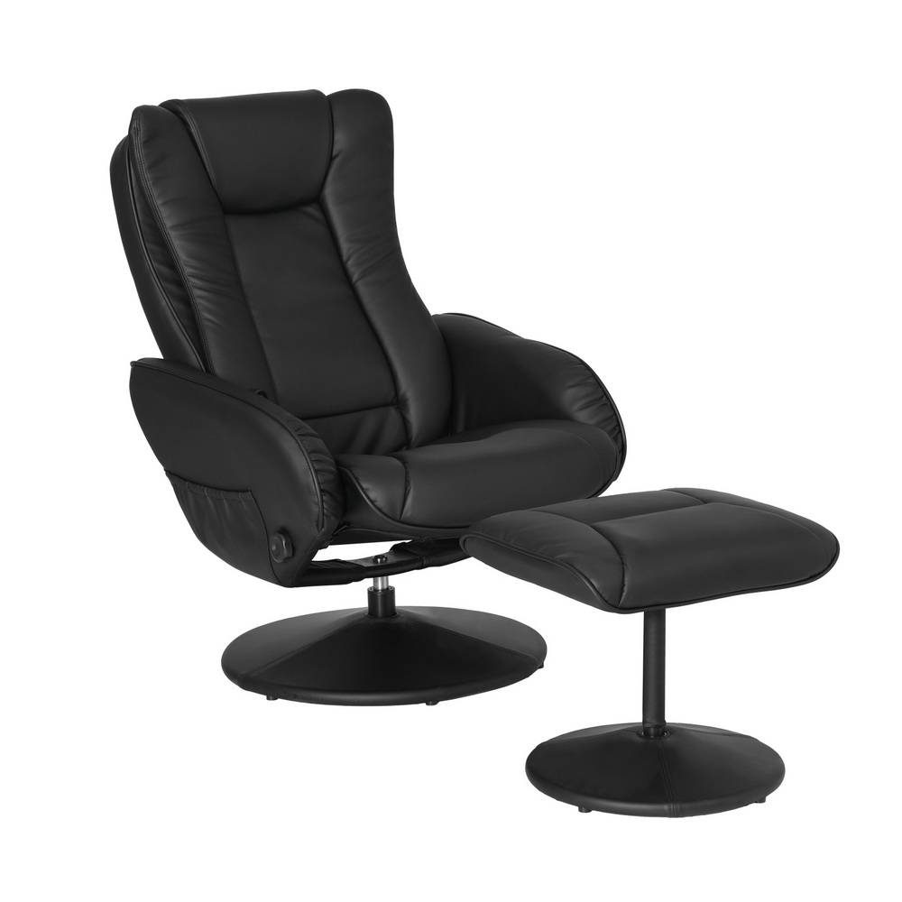 Artiss Heated Massage Recliner Chair Black view 3
