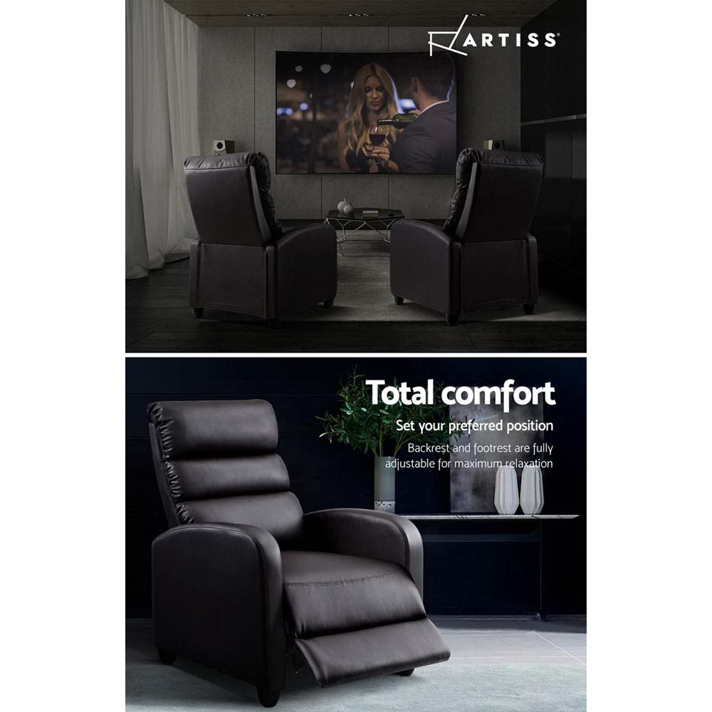 Artiss Recliner Armchair Bolivia Faux Leather view 5