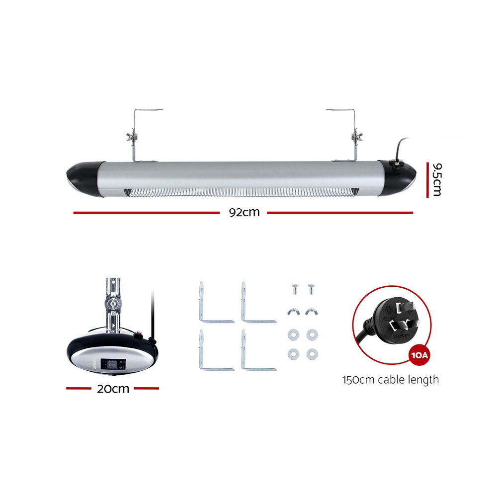 Devanti Reflective Radiant Heater Infrared view 2