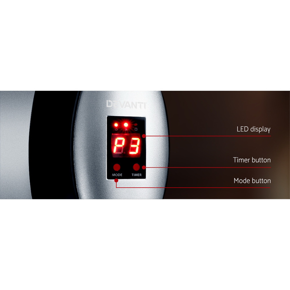 Devanti Reflective Radiant Heater Infrared view 5