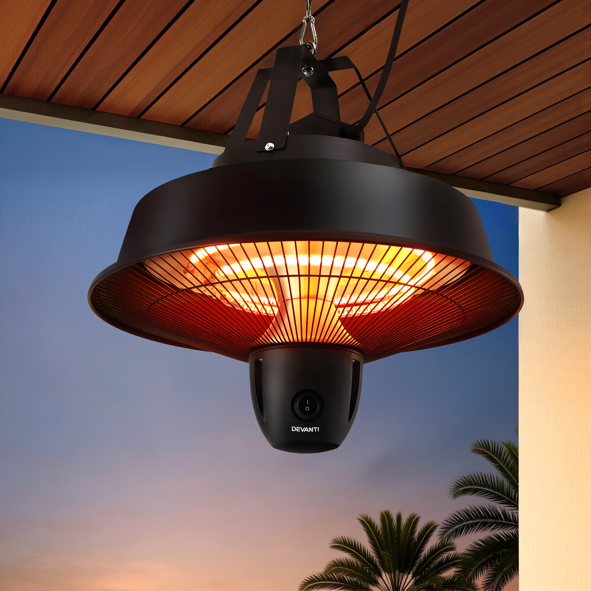 Devanti 2000W Ceiling Mounted Electric Patio Heater