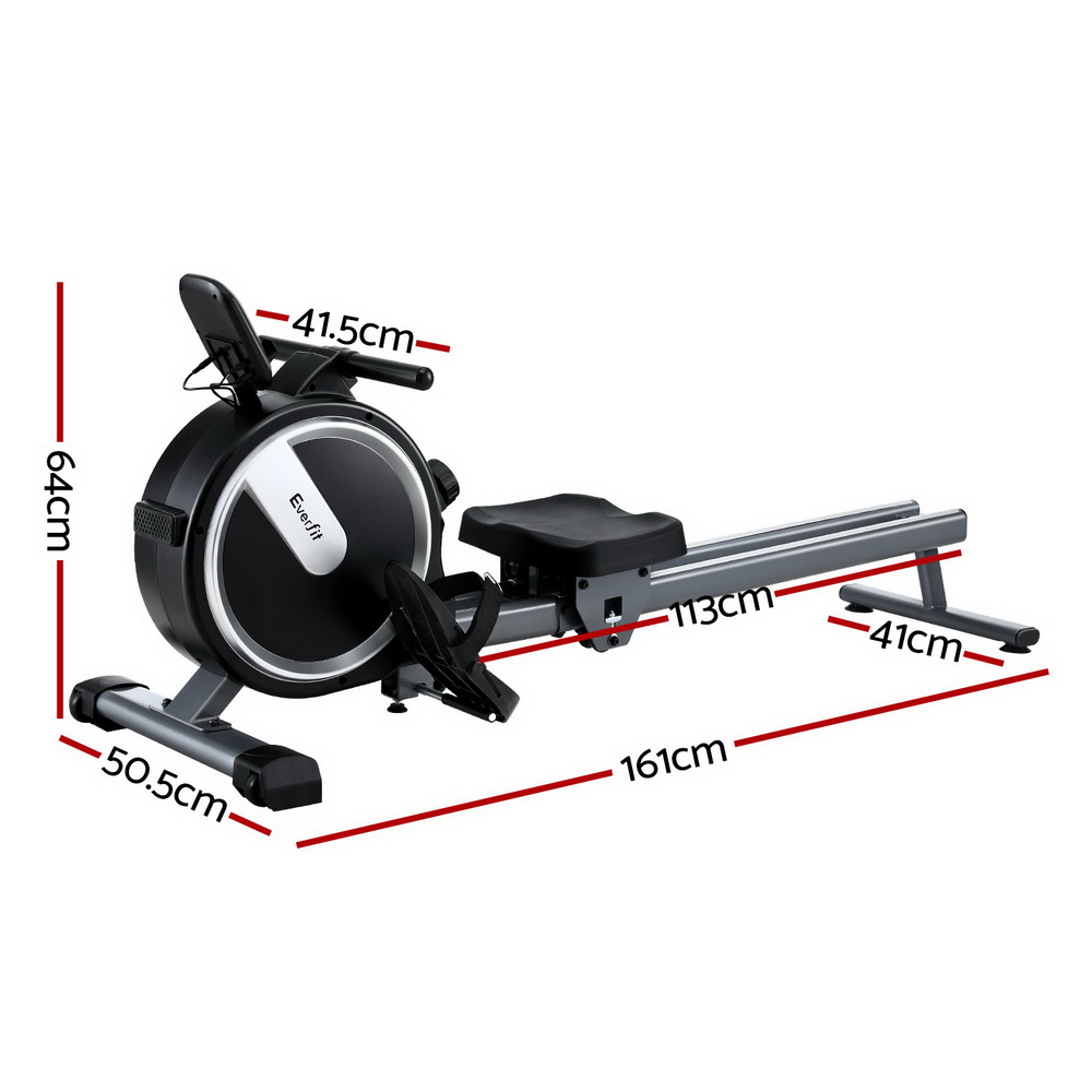 Everfit 16 Level Magnetic Rowing Machine for Home view 2