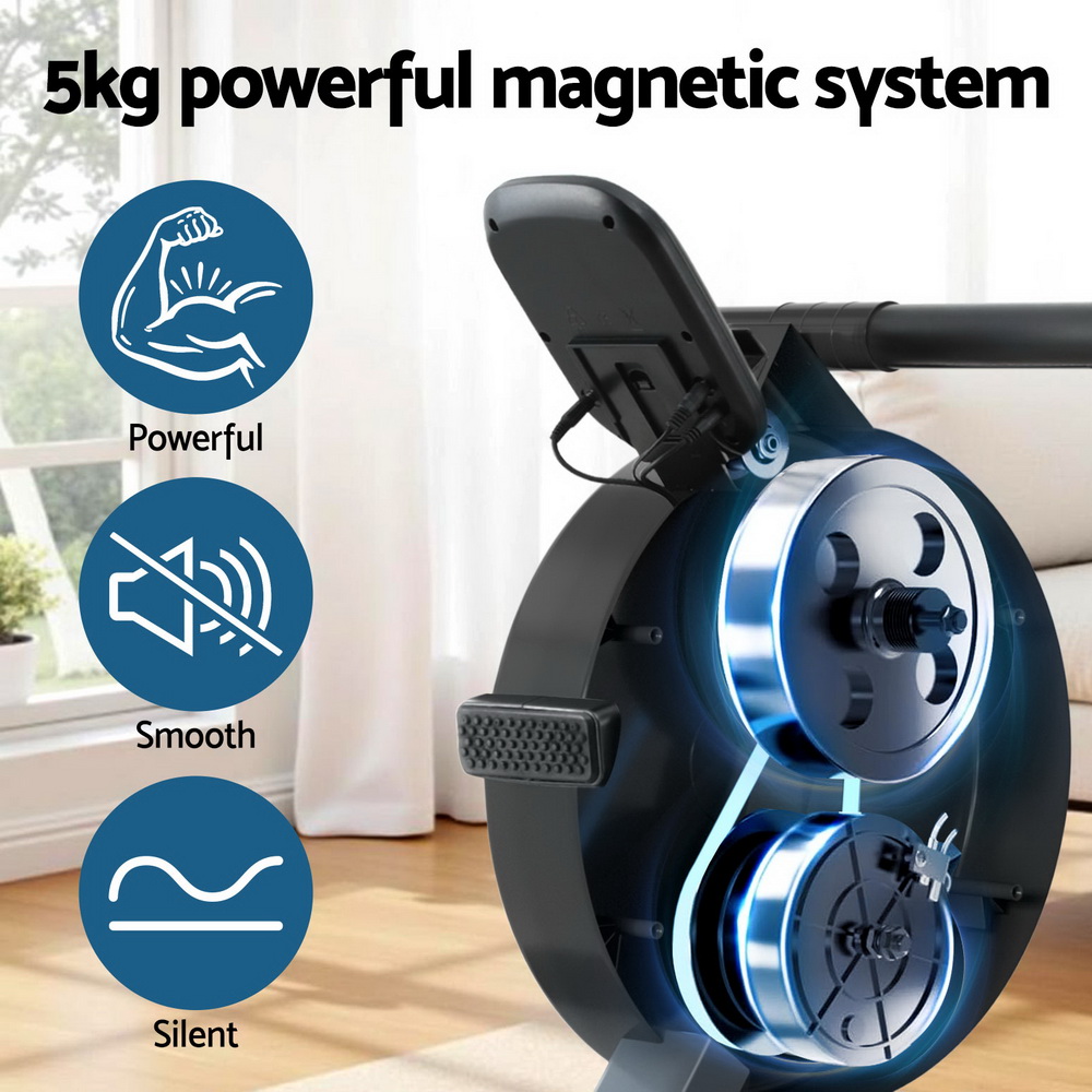 Everfit 16 Level Magnetic Rowing Machine for Home view 5