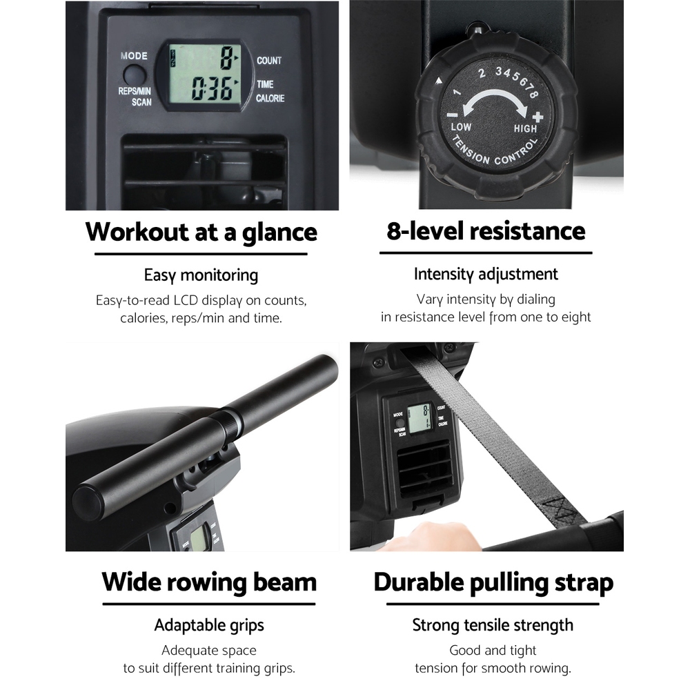 Everfit Air Rowing Machine, 8 Resistance Levels view 5