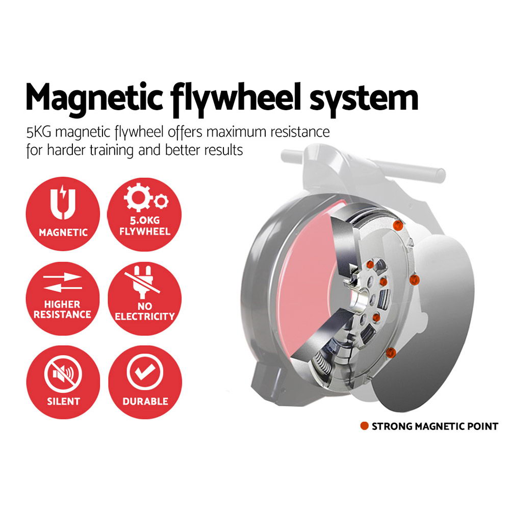 Everfit Magnetic Rowing Machine, 10 Resistance Levels view 5