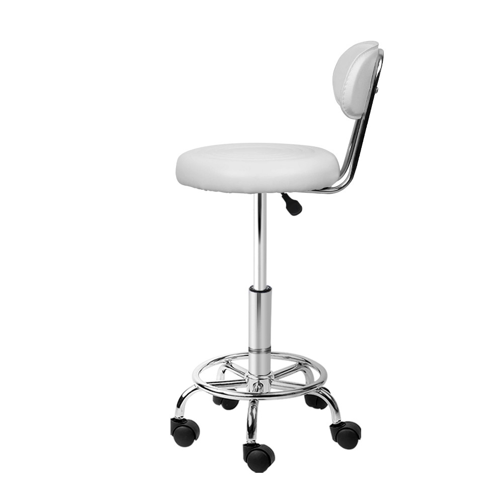 Artiss Salon Stool with Backrest view 4