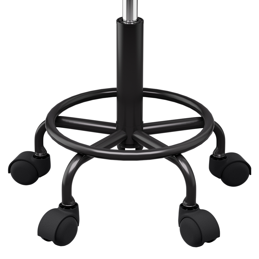 Artiss Round Swivel Salon Stool Black view 4