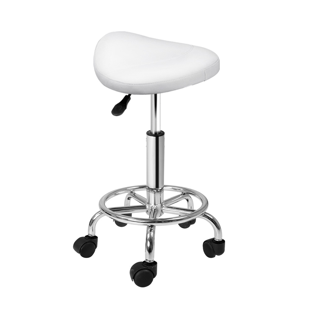 Artiss Saddle Swivel Salon Stool