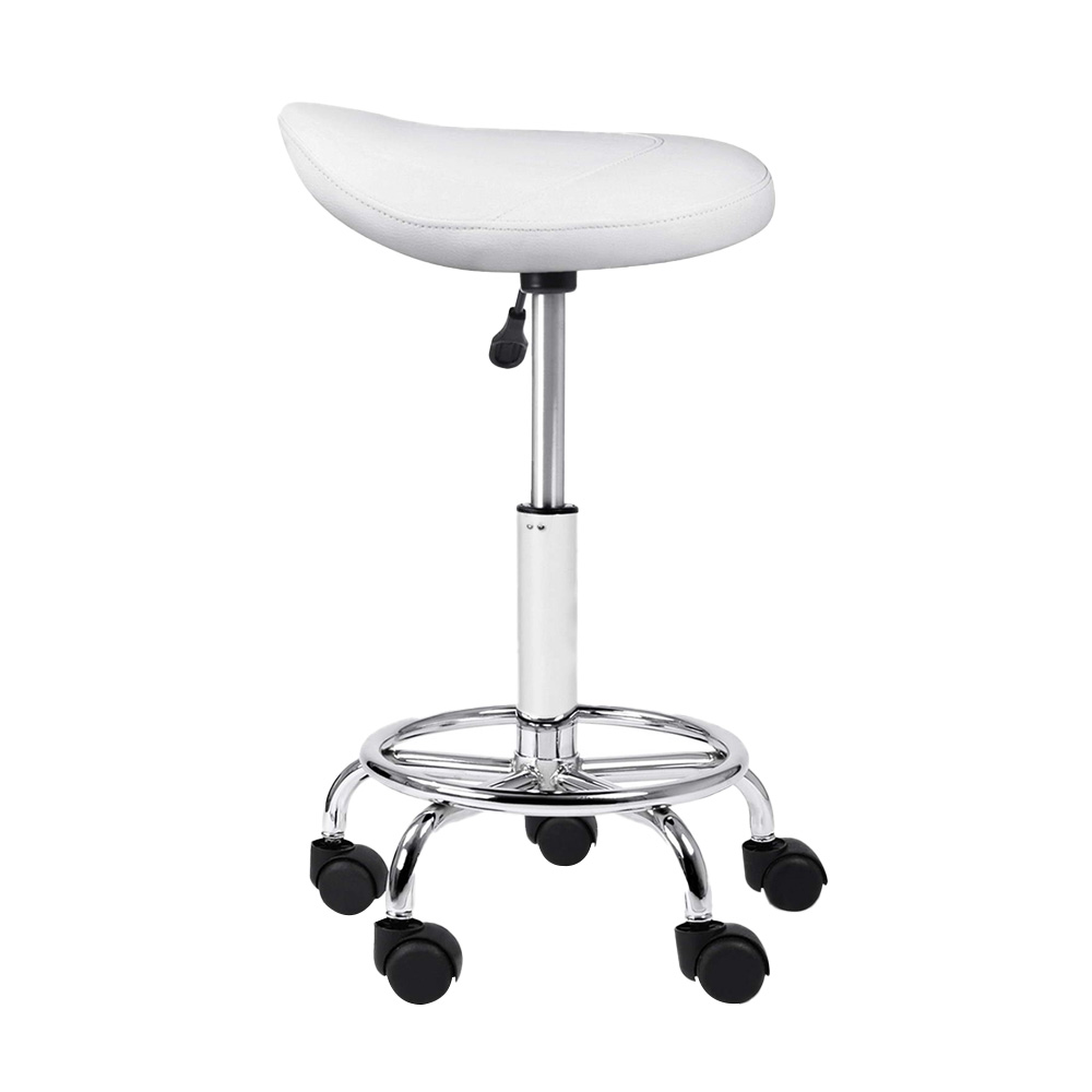 Artiss Saddle Swivel Salon Stool view 3