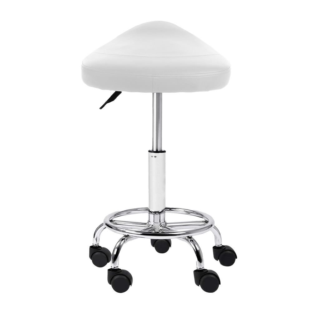 Artiss Saddle Swivel Salon Stool view 4