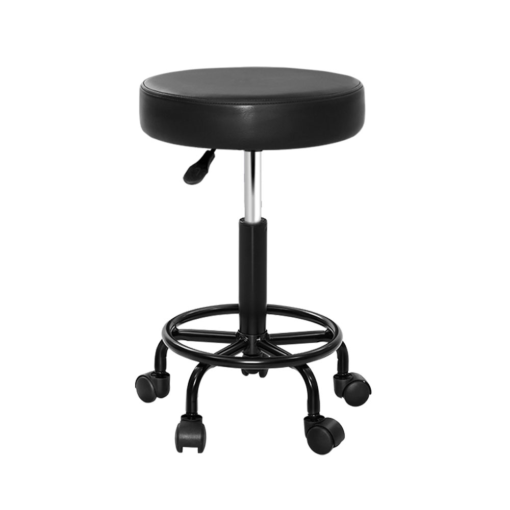 Artiss Round Swivel Salon Stool Chair for Studio and Cafe
