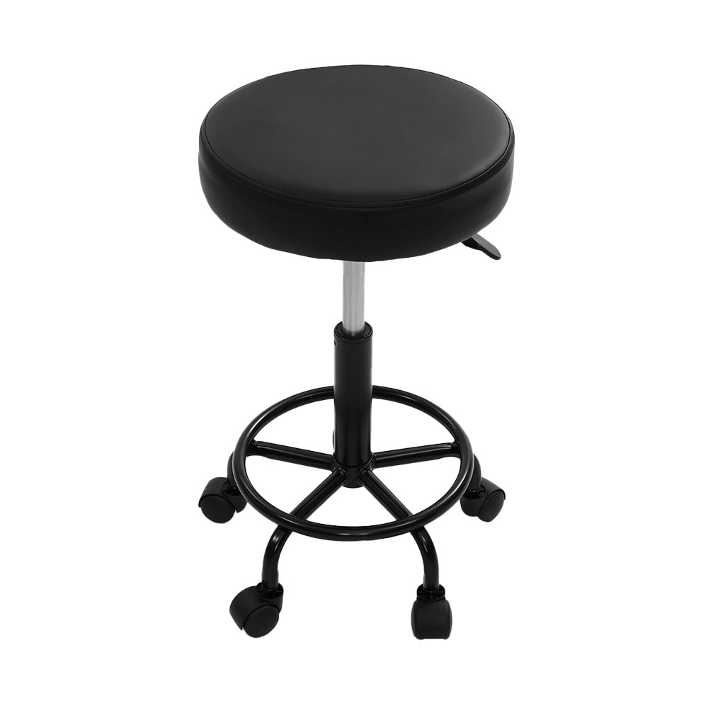 Artiss Round Swivel Salon Stool Chair for Studio and Cafe view 3