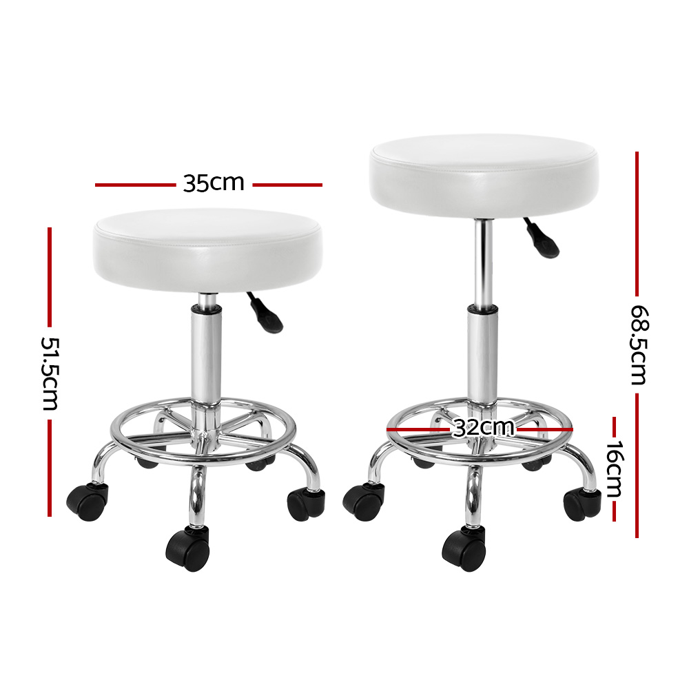 Artiss Round Swivel Salon Stool view 2
