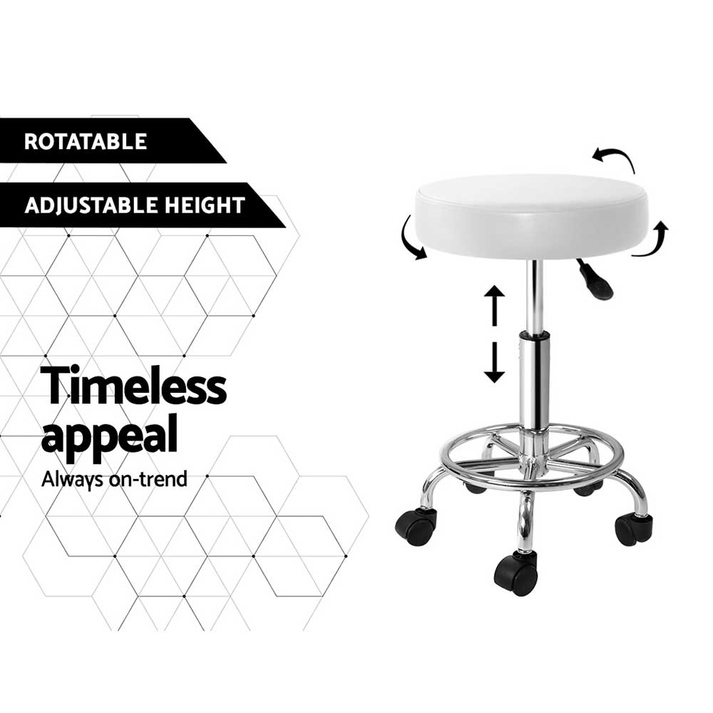 Artiss Round Swivel Salon Stool view 5