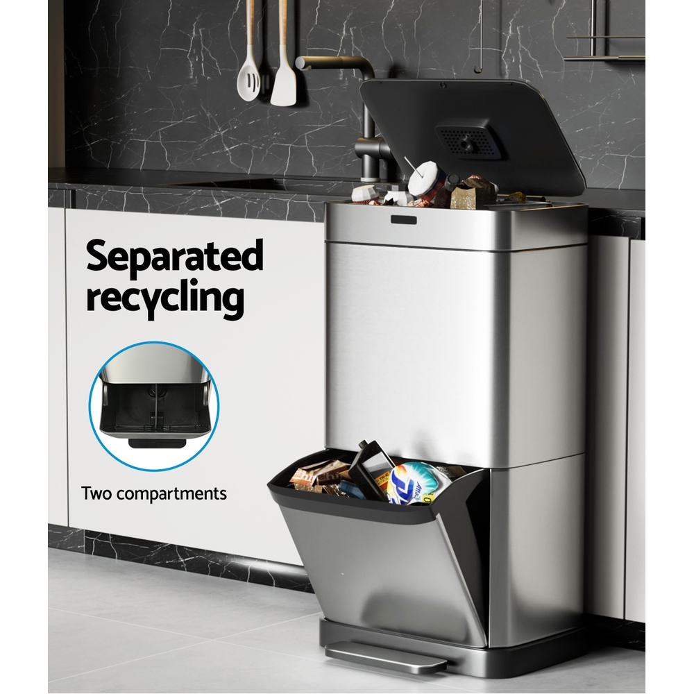 Devanti 70L Motion Sensor Bin with Foot Pedal view 5