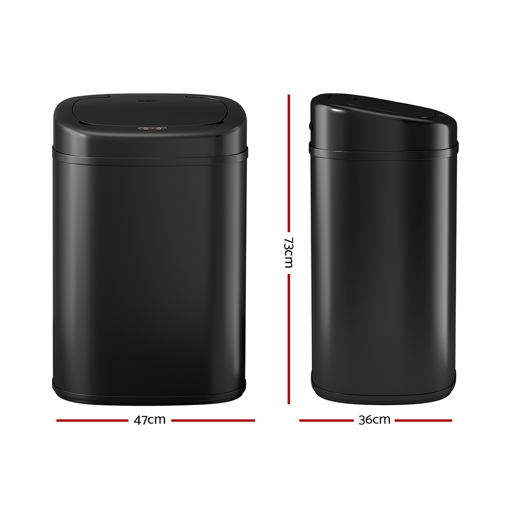 Devanti Motion Sensor Bin with Fingerprint Resistant Steel view 2