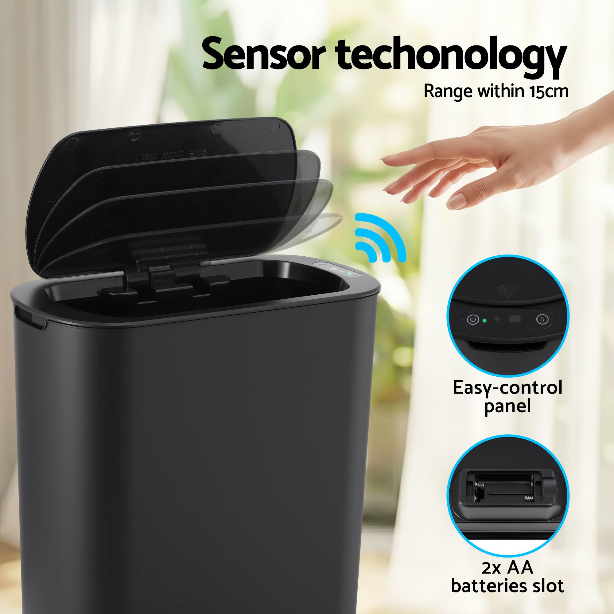 Devanti Automatic Trash Bin 21L Motion Sensor view 4