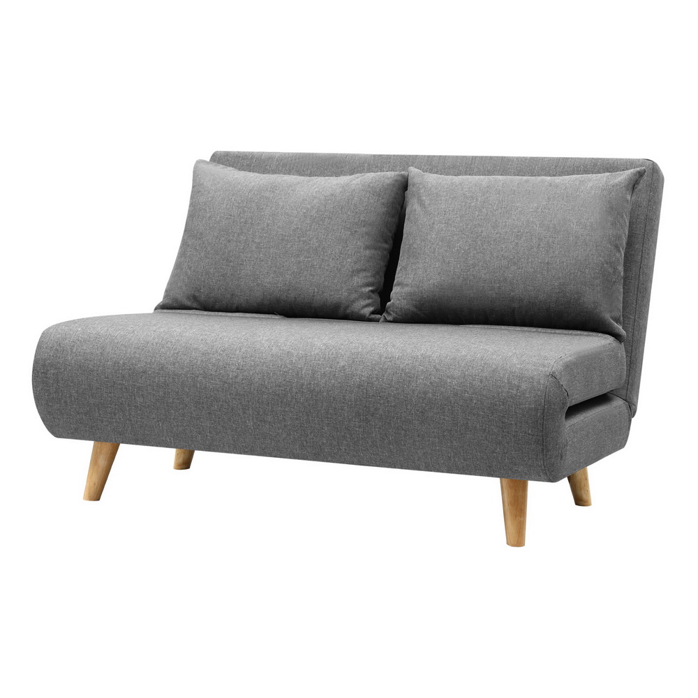 Artiss Convertible Linen Sofa Bed, 1 or 2 Seater