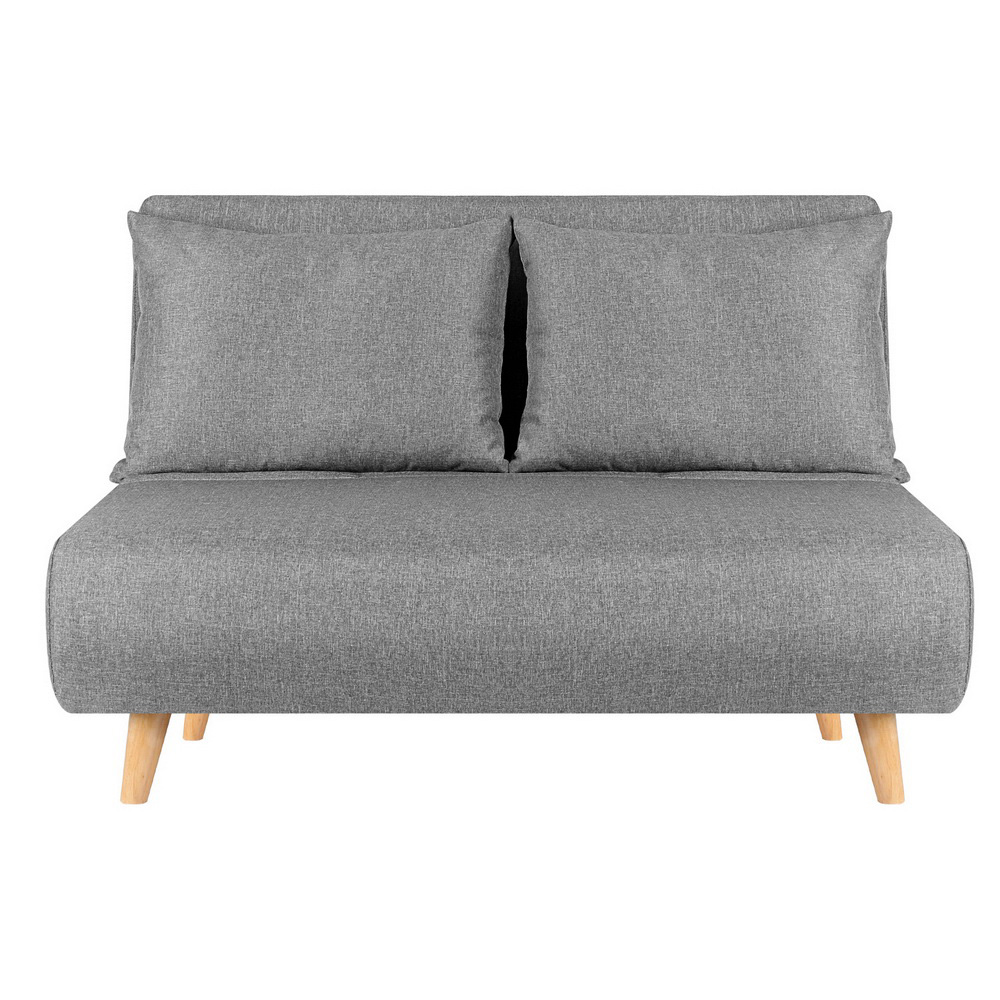 Artiss Convertible Linen Sofa Bed, 1 or 2 Seater view 3
