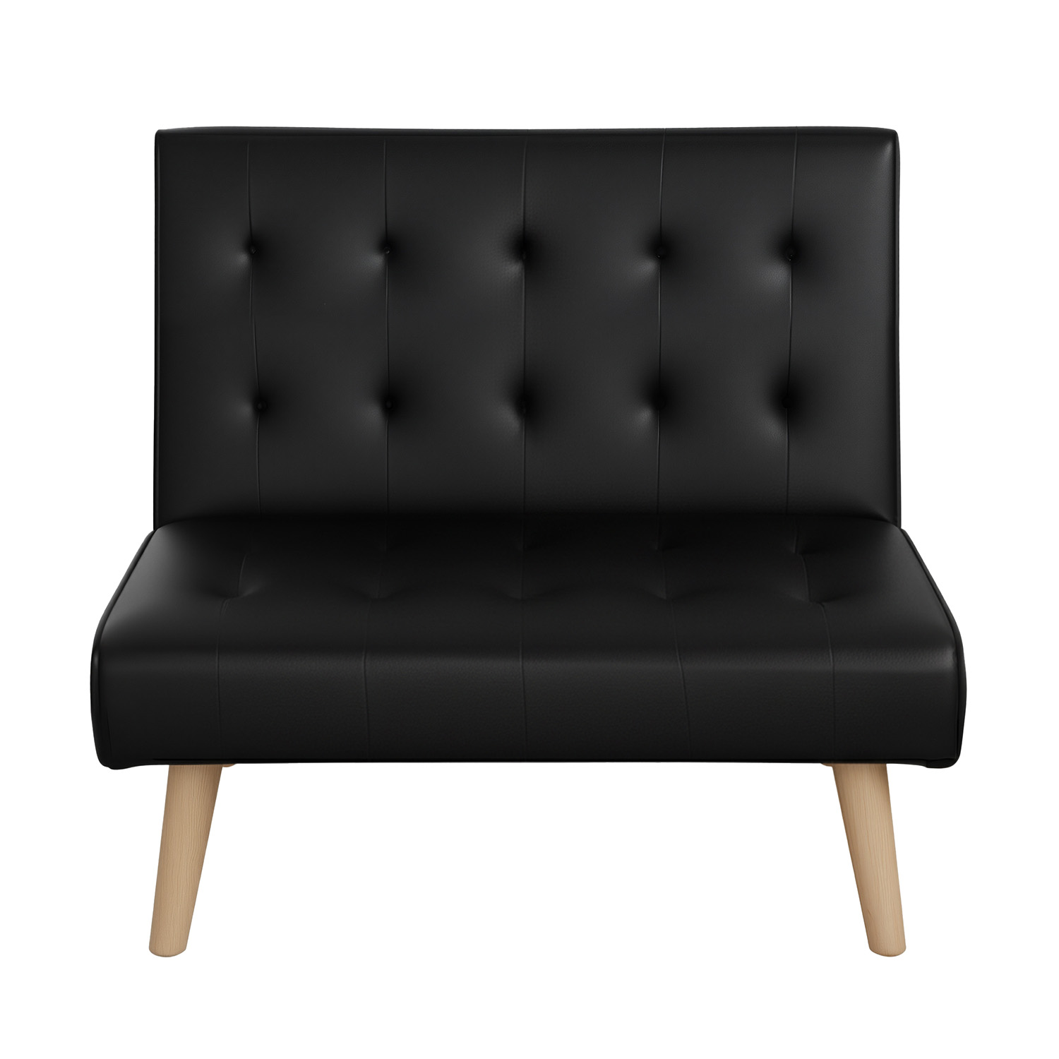Artiss 1 Seater Fabric Sofa Bed Black, Single or Set of 2 view 2