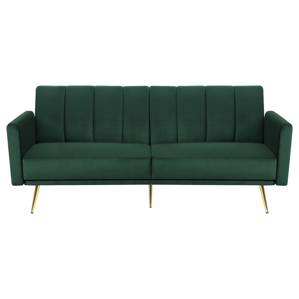Artiss 3 Seater Velvet Sofa Bed with Adjustable Arms view 3
