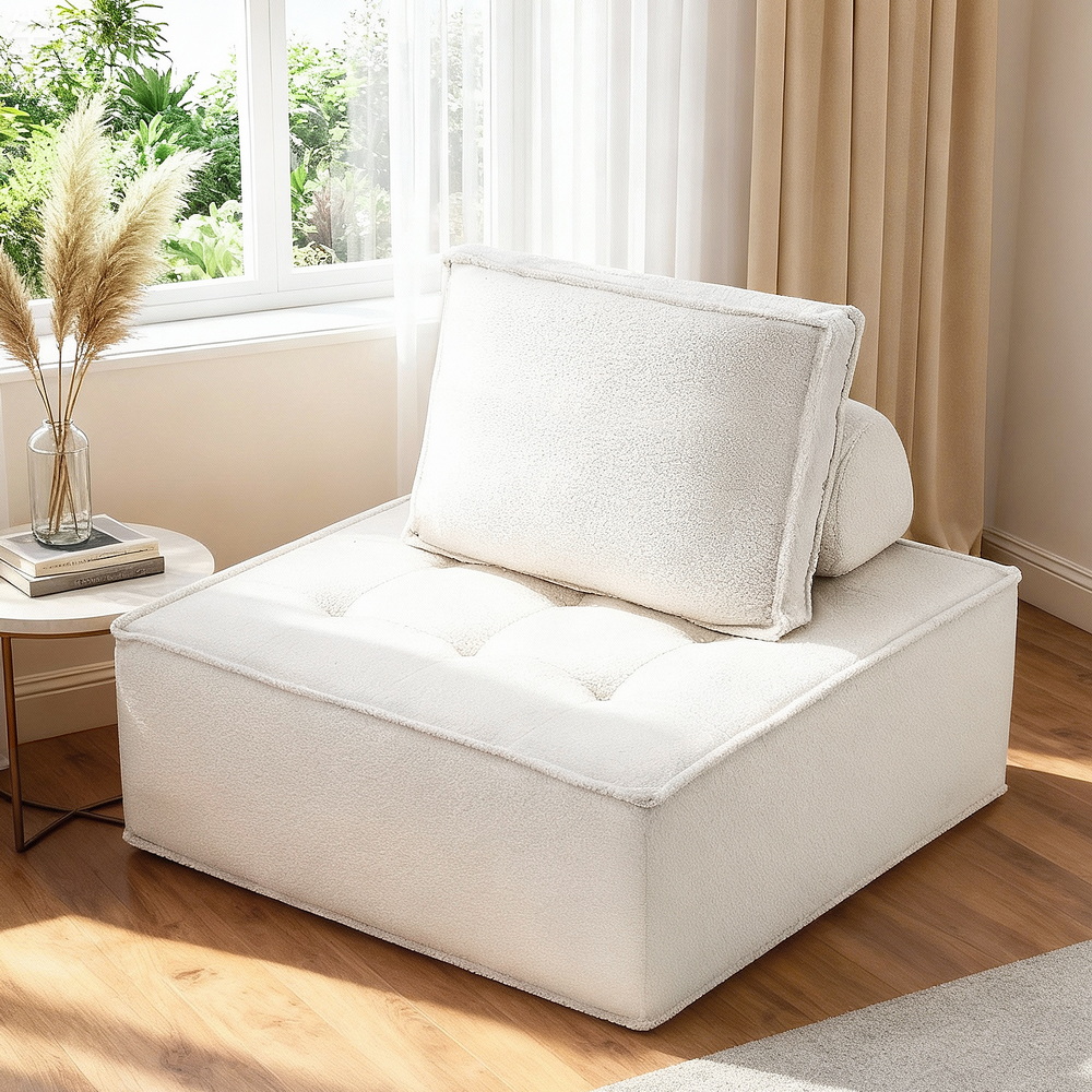 Artiss Floor Sofa Lounge Chair with Pillow in 1 or 2 Seater